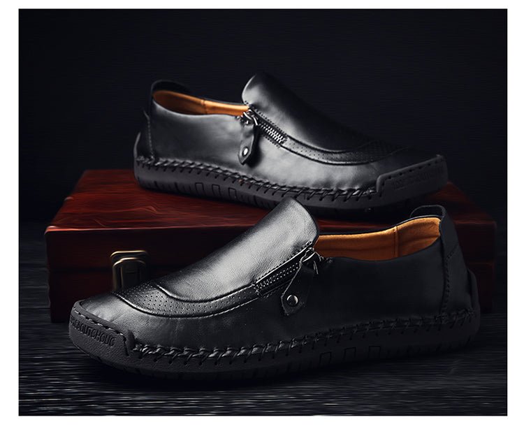 Daan | Klassieke leren herenschoenen in de kleur Zwart voor heren in Heritage stijl geschikt voor alle seizoenen.