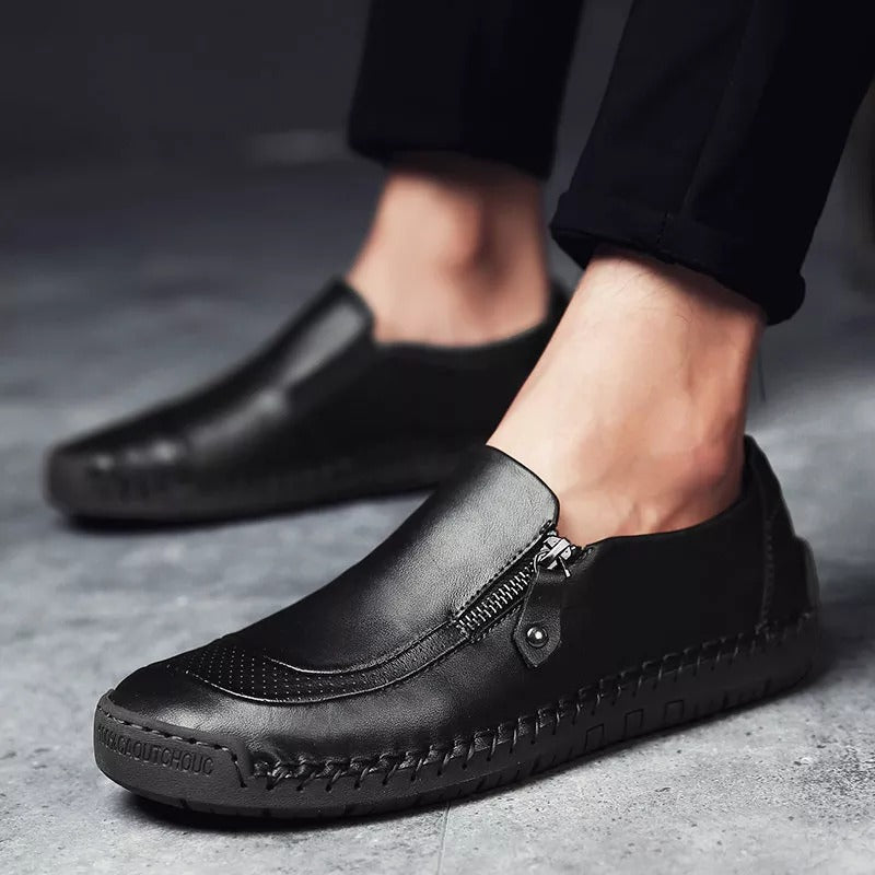 Daan | Klassieke leren herenschoenen in de kleur Zwart voor heren in Heritage stijl geschikt voor alle seizoenen.