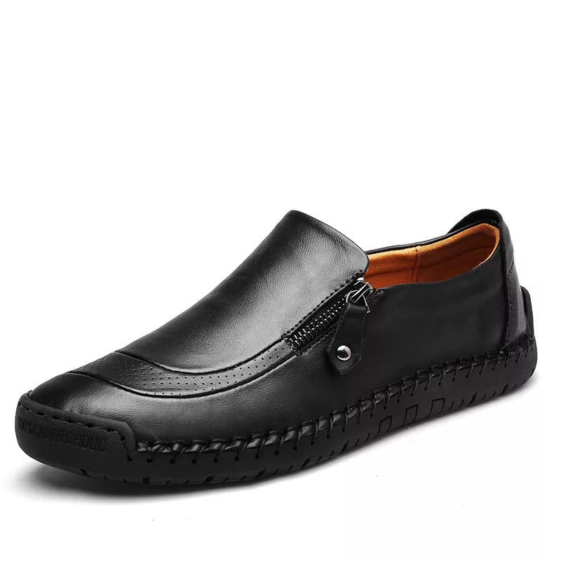 Daan | Klassieke leren herenschoenen in de kleur Zwart voor heren in Heritage stijl geschikt voor alle seizoenen.