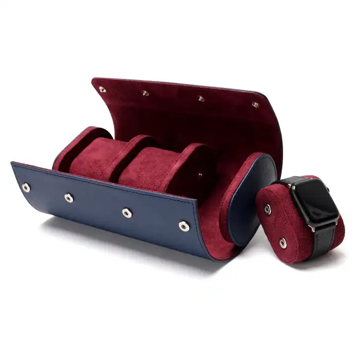 Daan | Luxe horlogebox in de kleur Blauw voor heren in stijl geschikt voor alle seizoenen.