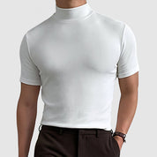 Daan | Luxueus Stretch Katoenen T-shirt voor Heren
