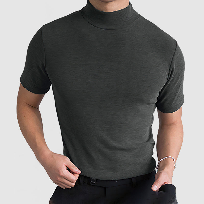 Daan | Luxueus Stretch Katoenen T-shirt voor Heren