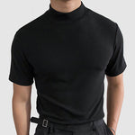 Daan | Luxueus Stretch Katoenen T-shirt voor Heren