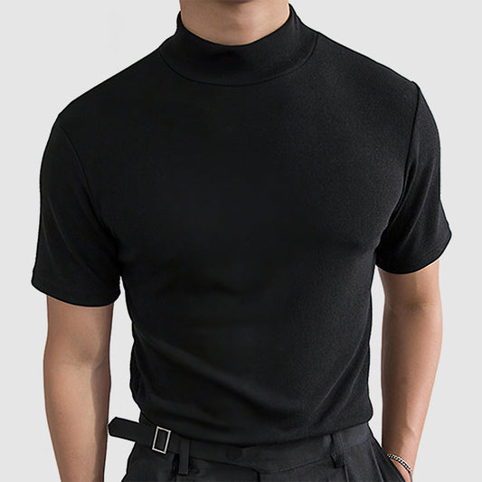 Daan | Luxueus Stretch Katoenen T-shirt voor Heren