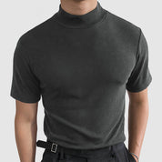 Daan | Luxueus Stretch Katoenen T-shirt voor Heren