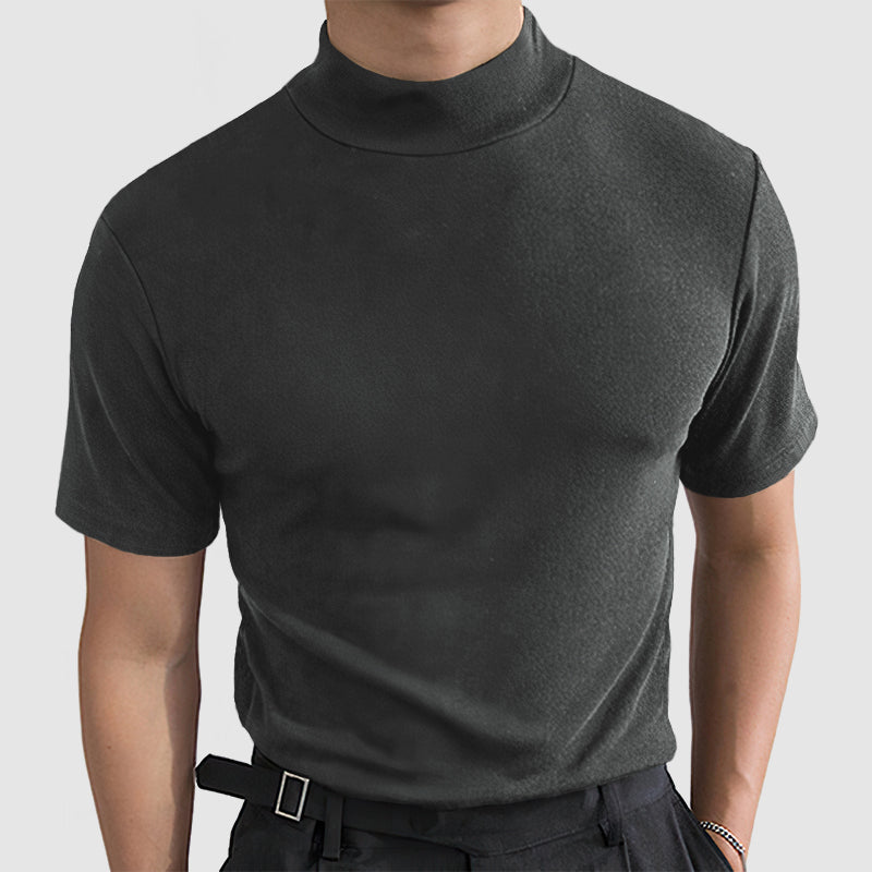Daan | Luxueus Stretch Katoenen T-shirt voor Heren
