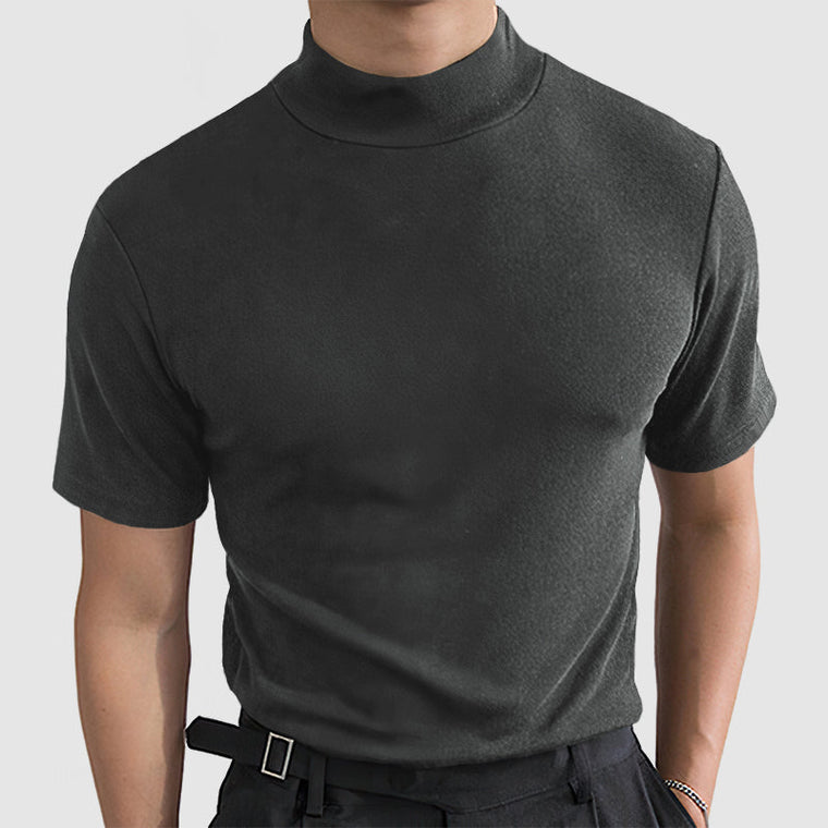 Daan | Luxueus Stretch Katoenen T-shirt voor Heren