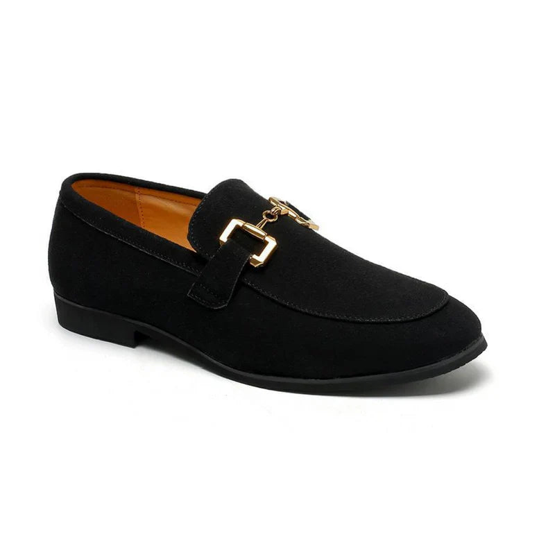 Daan | Suede loafers in de kleur Zwart voor heren in Heritage stijl ideaal voor de lente.