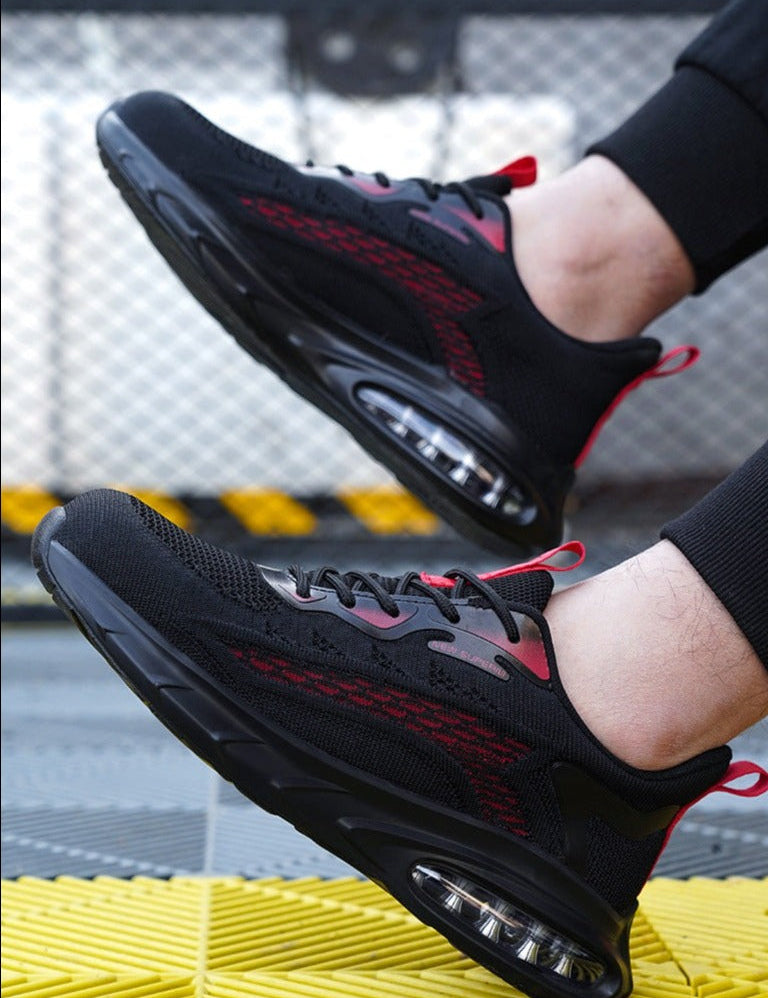 Veiligheid en comfort komen samen in deze werkschoenen met stalen neus. Ontworpen voor optimale bescherming en ergonomie, bieden ze een lichtgewicht en ademend ontwerp, ondersteuning van de voetboog en extra veiligheid met een anti-slip zool.