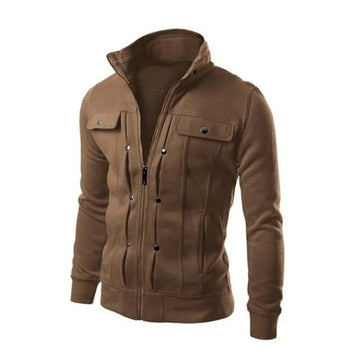Daan | Wintervest met kraag voor heren in de kleur Bruin voor heren in stijl ideaal voor de winter