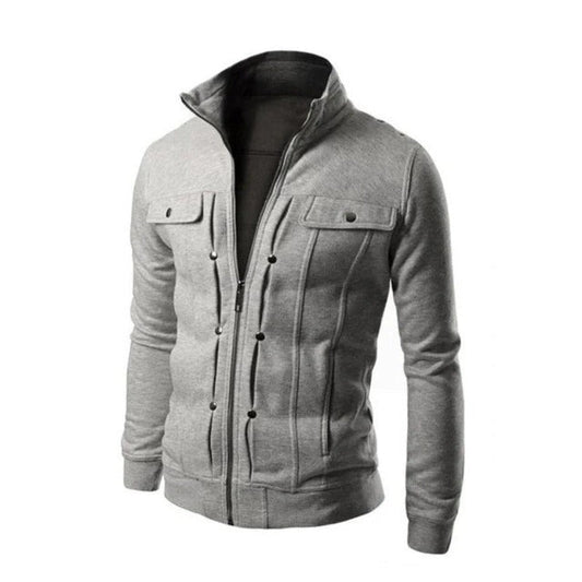 Daan | Wintervest met kraag voor heren in de kleur Grijs voor heren in stijl ideaal voor de winter