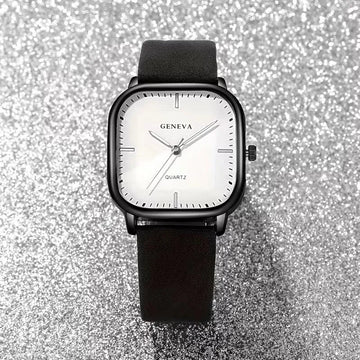 Analoge horloge met vierkante wijzerplaat