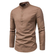 Daniel | Stijlvol heren overhemd in de kleur Bruin voor heren in stijl ideaal voor de herfst.