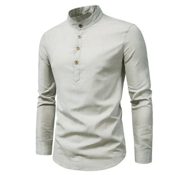 Daniel | Stijlvol heren overhemd in de kleur Grijs voor heren in stijl ideaal voor de herfst.
