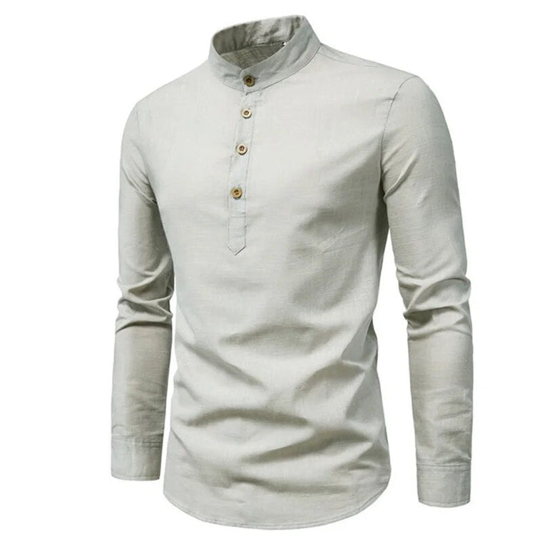 Daniel | Stijlvol heren overhemd in de kleur Grijs voor heren in stijl ideaal voor de herfst.