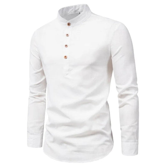 Daniel | Stijlvol heren overhemd in de kleur Wit voor heren in stijl ideaal voor de herfst.