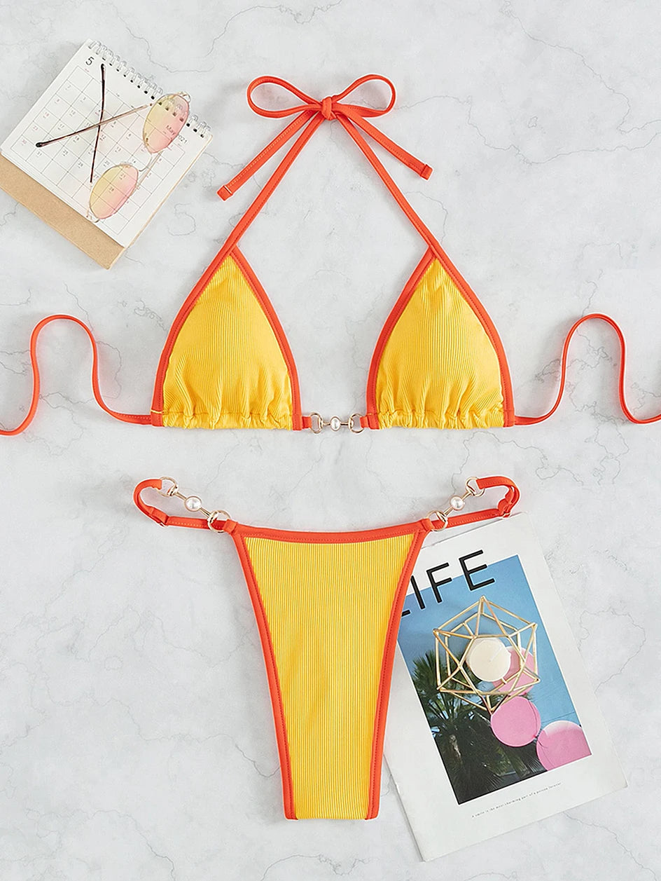 Dante | Braziliaanse & stijlvolle bikini in de kleur Fuchsia voor dames in Beach stijl ideaal voor de zomer.