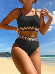 Dante | Stijlvolle & sexy fleur bikini in de kleur Zwart voor dames in Beach stijl ideaal voor de zomer.