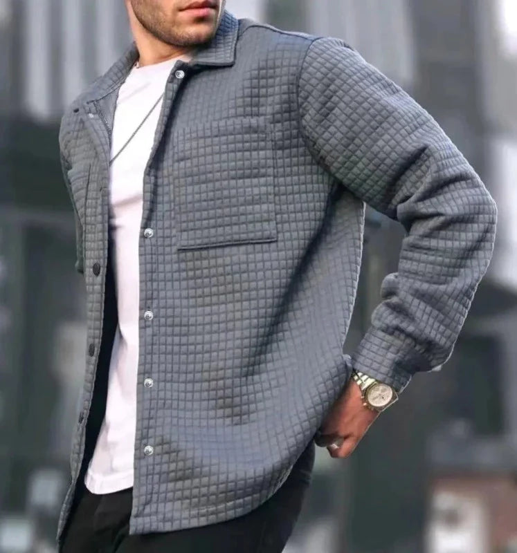Davy | Elegant vest voor mannen in de kleur Grijs voor heren in stijl geschikt voor alle seizoenen.