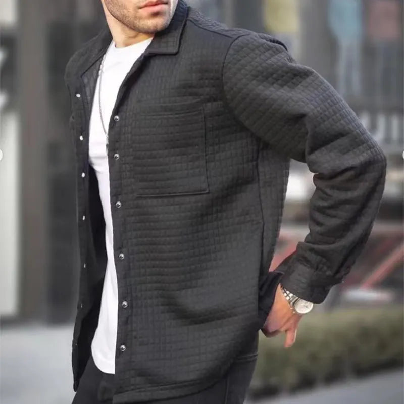 Davy | Elegant vest voor mannen in de kleur Zwart voor heren in stijl geschikt voor alle seizoenen.
