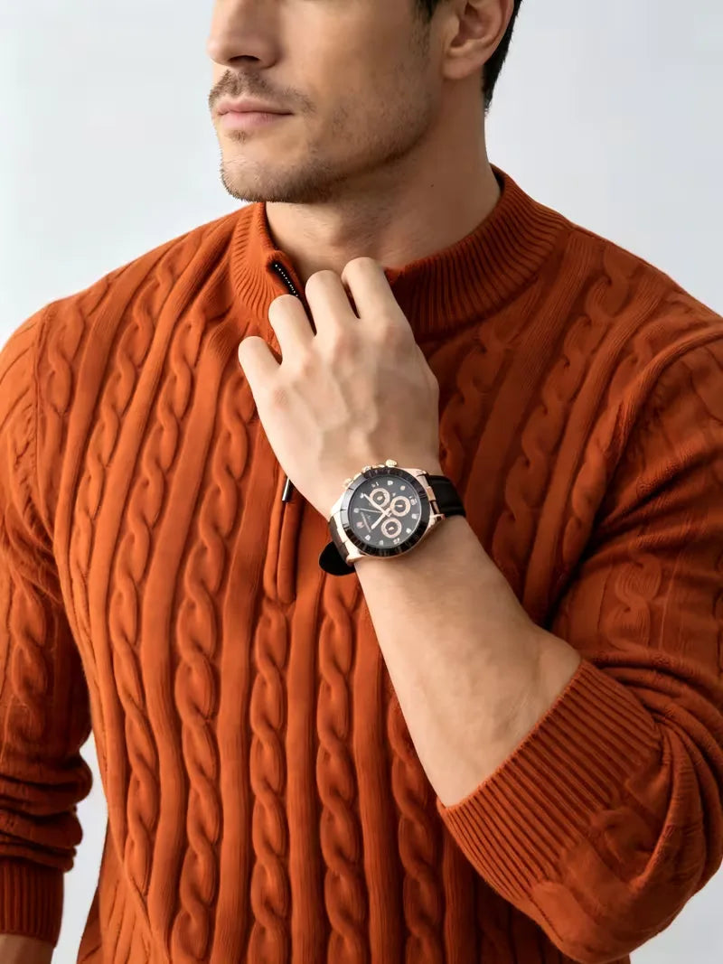 Kabeltrui met half-zip