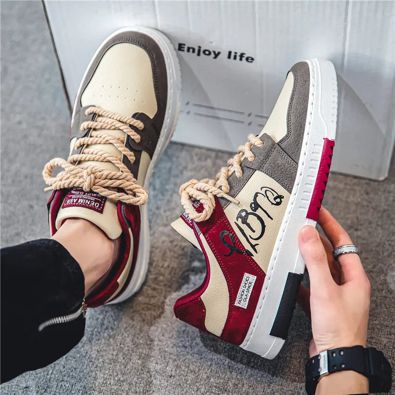 Dex | Stijlvolle herensneakers in de kleur Crème voor heren in stijl geschikt voor alle seizoenen.