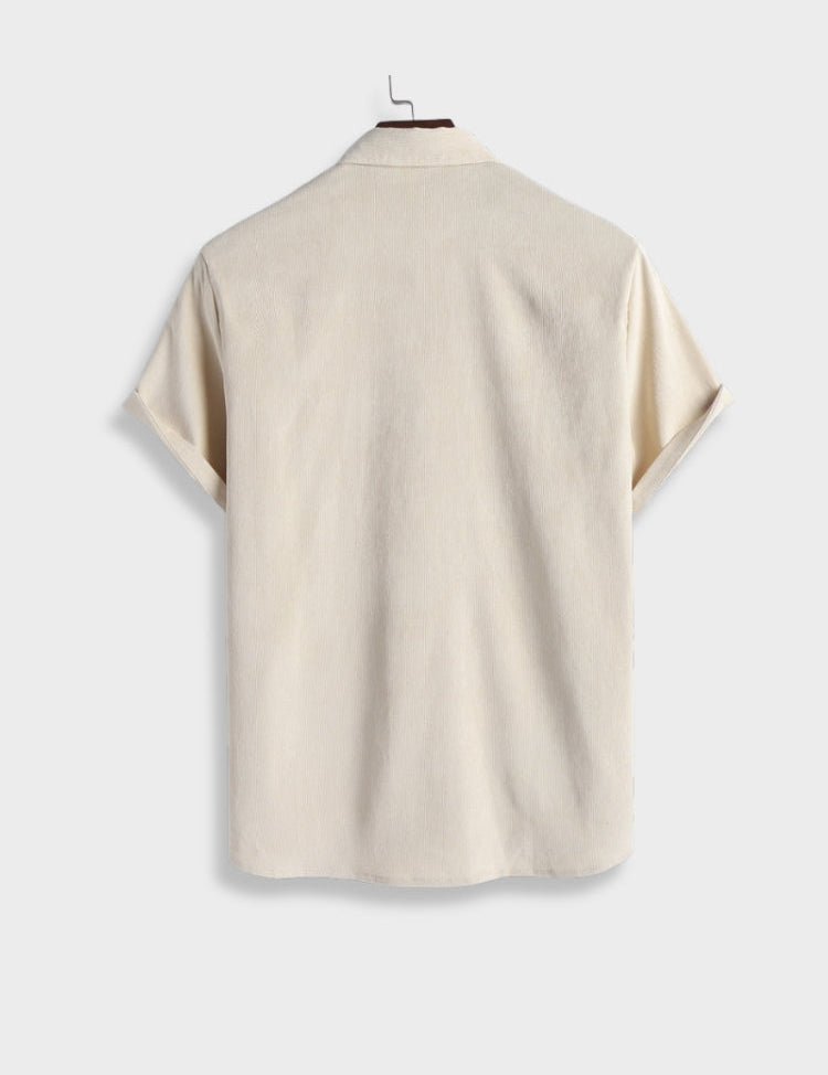 Dexter | Zomerse corduroy set in de kleur Beige voor heren in stijl ideaal voor de zomer.