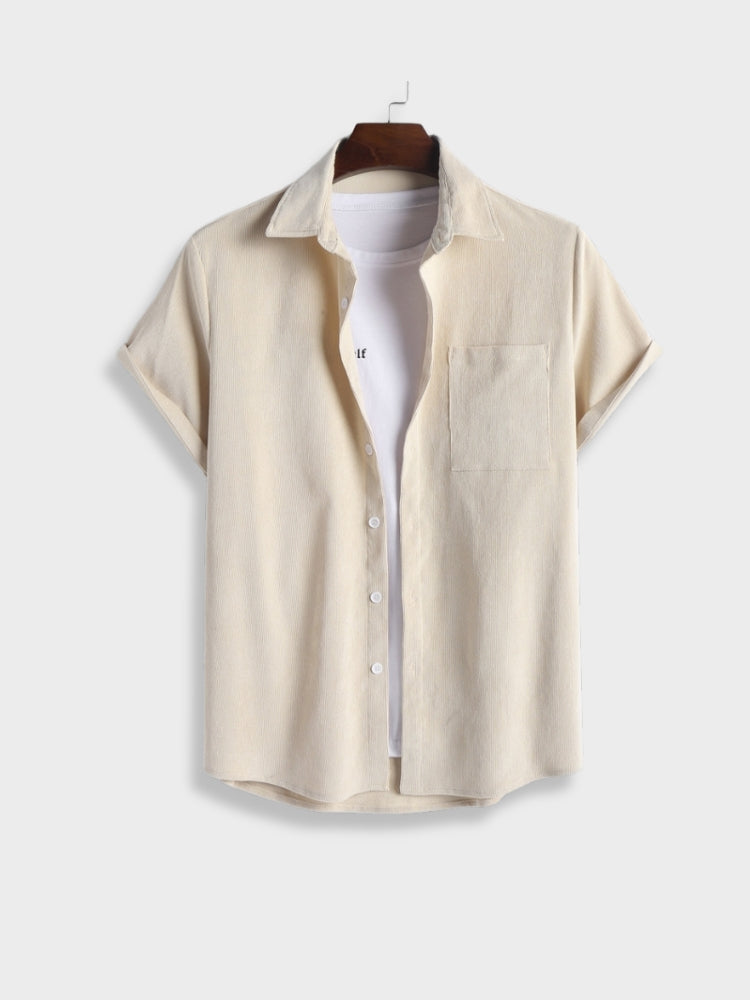 Dexter | Zomerse corduroy set in de kleur Beige voor heren in stijl ideaal voor de zomer.
