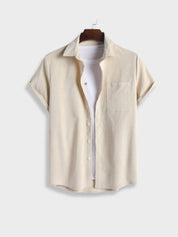 Dexter | Zomerse corduroy set in de kleur Beige voor heren in stijl ideaal voor de zomer.