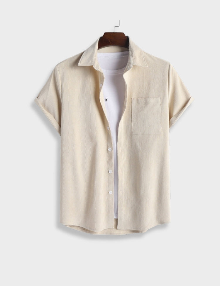 Dexter | Zomerse corduroy set in de kleur Beige voor heren in stijl ideaal voor de zomer.