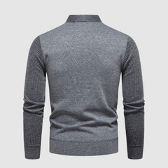 Diam | luxe comfortabele herentrui in de kleur Grijs voor heren in stijl ideaal voor de herfst.
