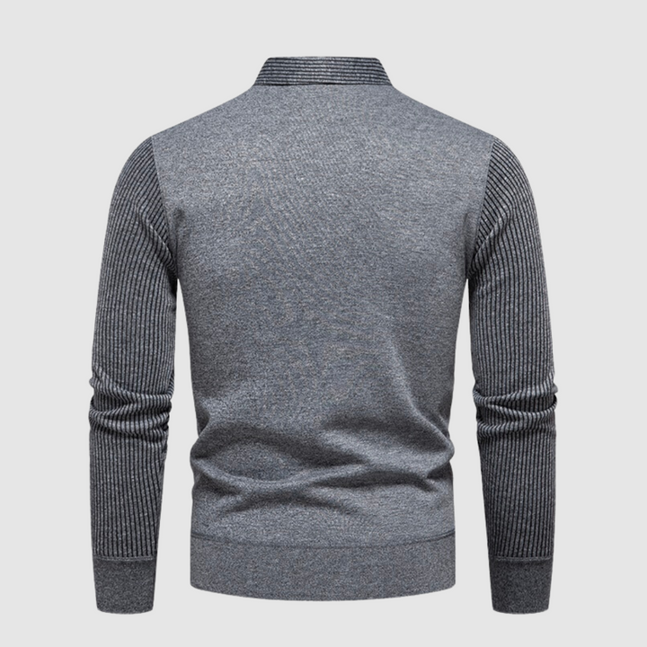 Diam | luxe comfortabele herentrui in de kleur Grijs voor heren in stijl ideaal voor de herfst.