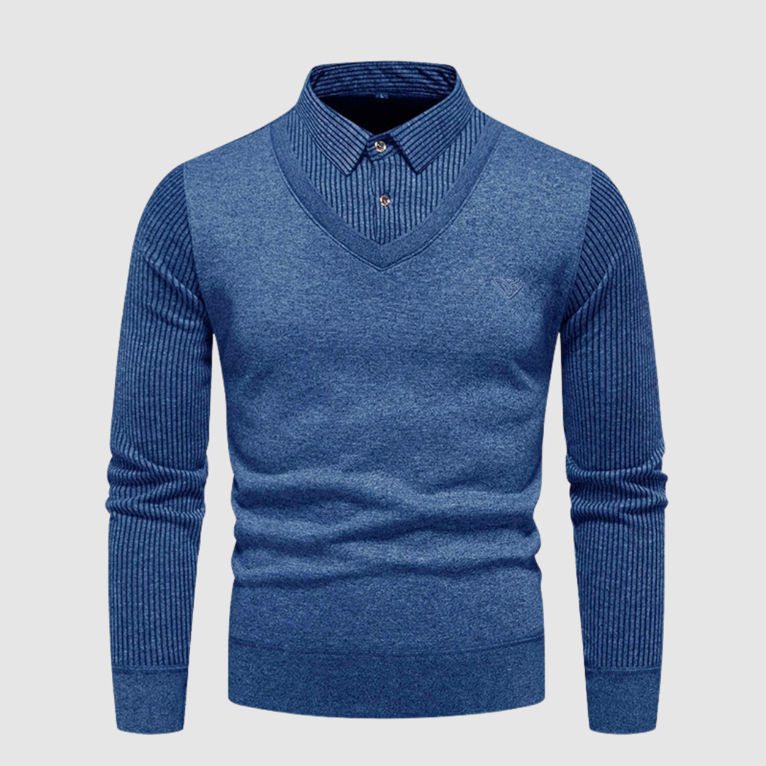 Diam | luxe comfortabele herentrui in de kleur Grijs voor heren in stijl ideaal voor de herfst.