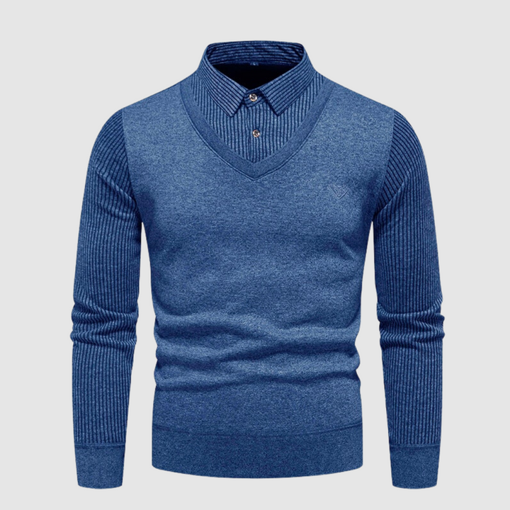 Diam | luxe comfortabele herentrui in de kleur Grijs voor heren in stijl ideaal voor de herfst.