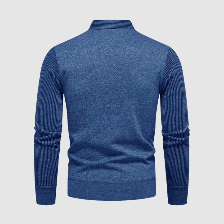 Diam | luxe comfortabele herentrui in de kleur Grijs voor heren in stijl ideaal voor de herfst.