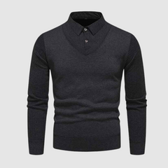 Diam | luxe comfortabele herentrui in de kleur Grijs voor heren in stijl ideaal voor de herfst.