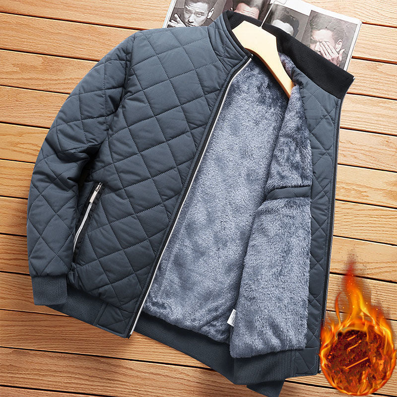 Diamant | Bomber Jack in de kleur Grijs voor heren in Streetwear stijl ideaal voor de winter
