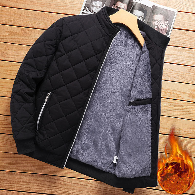 Diamant | Bomber Jack in de kleur Zwart voor heren in Streetwear stijl ideaal voor de winter