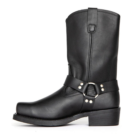 Dirk | Heren gesp riem cowboy laarzen in de kleur Zwart voor heren in stijl ideaal voor de herfst.