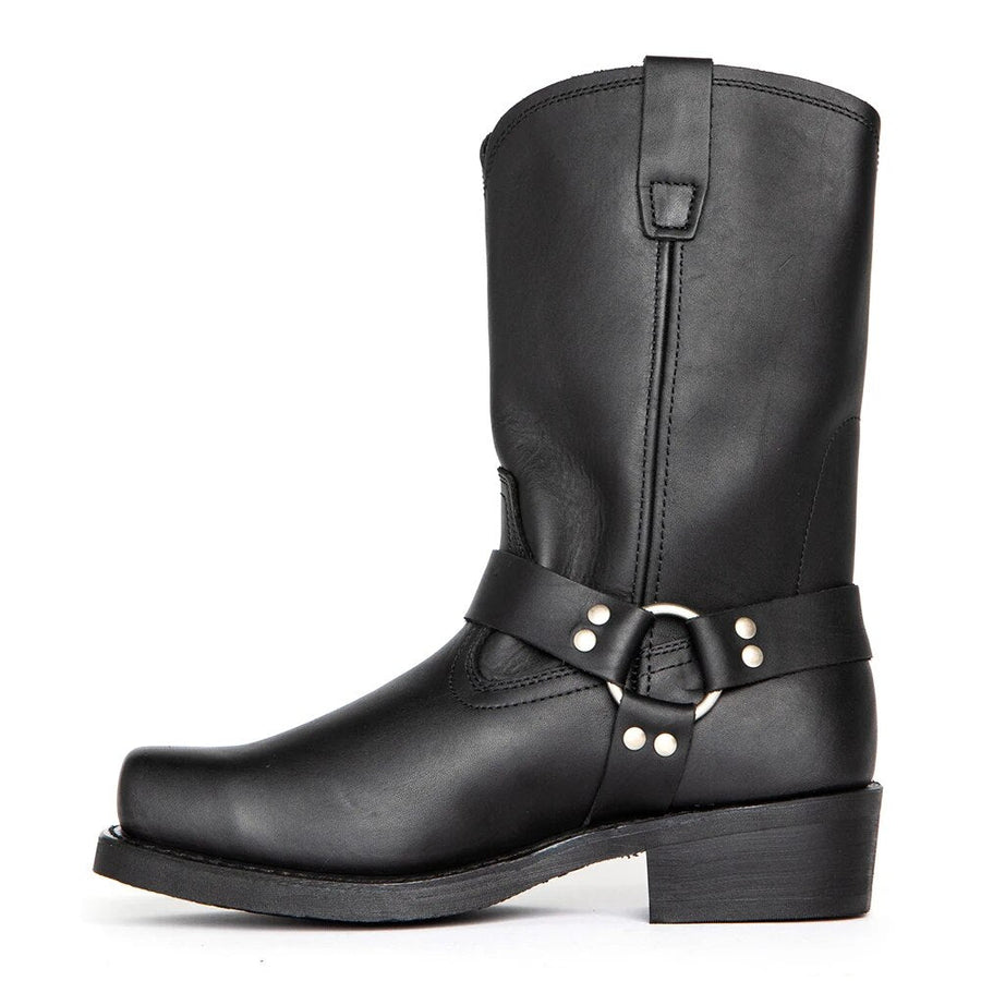 Dirk | Heren gesp riem cowboy laarzen in de kleur Zwart voor heren in stijl ideaal voor de herfst.