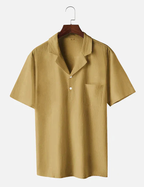 Dirk | Stijlvol Herenoverhemd in de kleur Geel voor heren in stijl ideaal voor de lente.