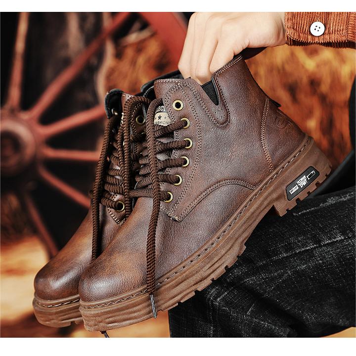 Dolf | Klassieke Laarzen in de kleur Zwart voor heren in Heritage stijl ideaal voor de herfst.