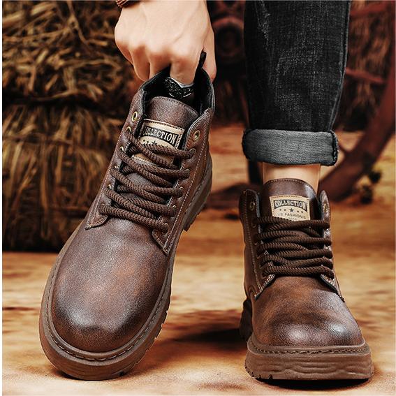 Dolf | Klassieke Laarzen in de kleur Zwart voor heren in Heritage stijl ideaal voor de herfst.