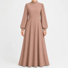 Lange jurk met hoge taille