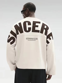 Oversized longsleeve met bold print