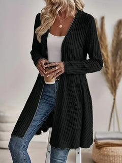 Zwarte cardigan met V-hals
