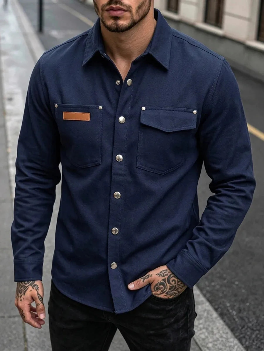Overshirt met borstzak