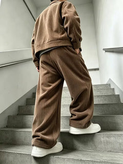 Lounge set met corduroy textuur