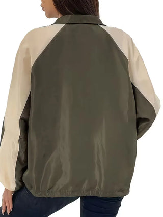 Track jacket met kleurblok ontwerp