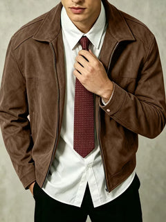 Bomberjack met lapel collar